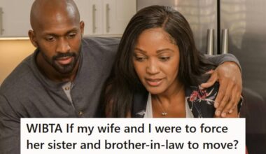 Husband and wife using a computer to check out their rights