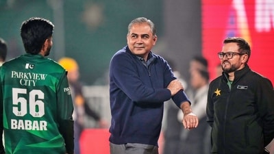 Pakistan's Interior Minister and Chairman of Pakistan Cricket Board Mohsin Naqvi. (AP)