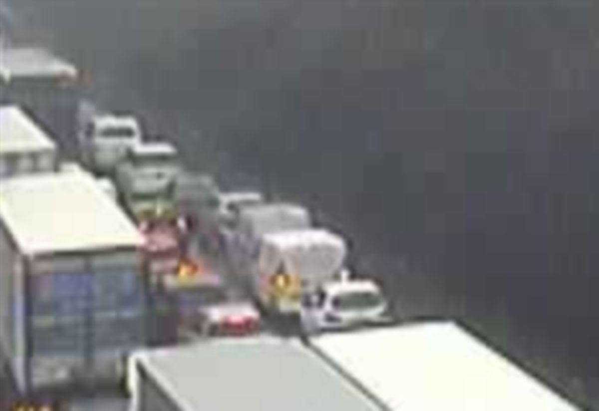 Traffic held on London-bound A2 between Strood and Gravesend after multi-vehicle crash