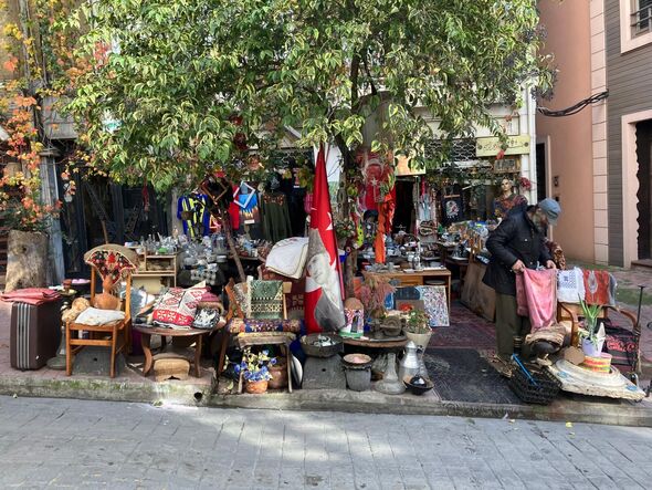 A little market down a street
