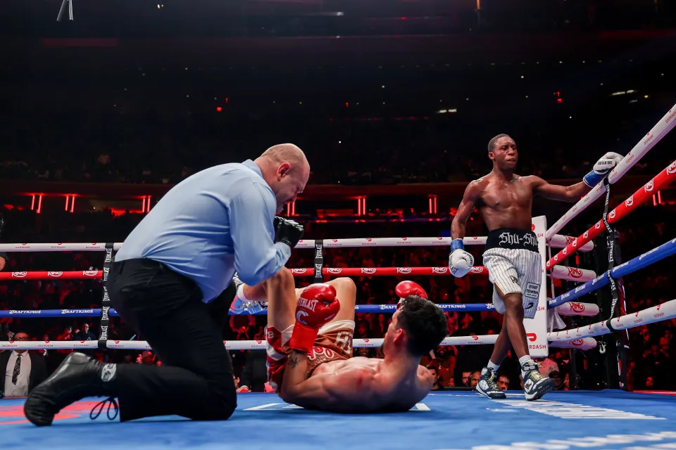 Carrington delivered on the big stage, clinching his first world title by flattening Castro