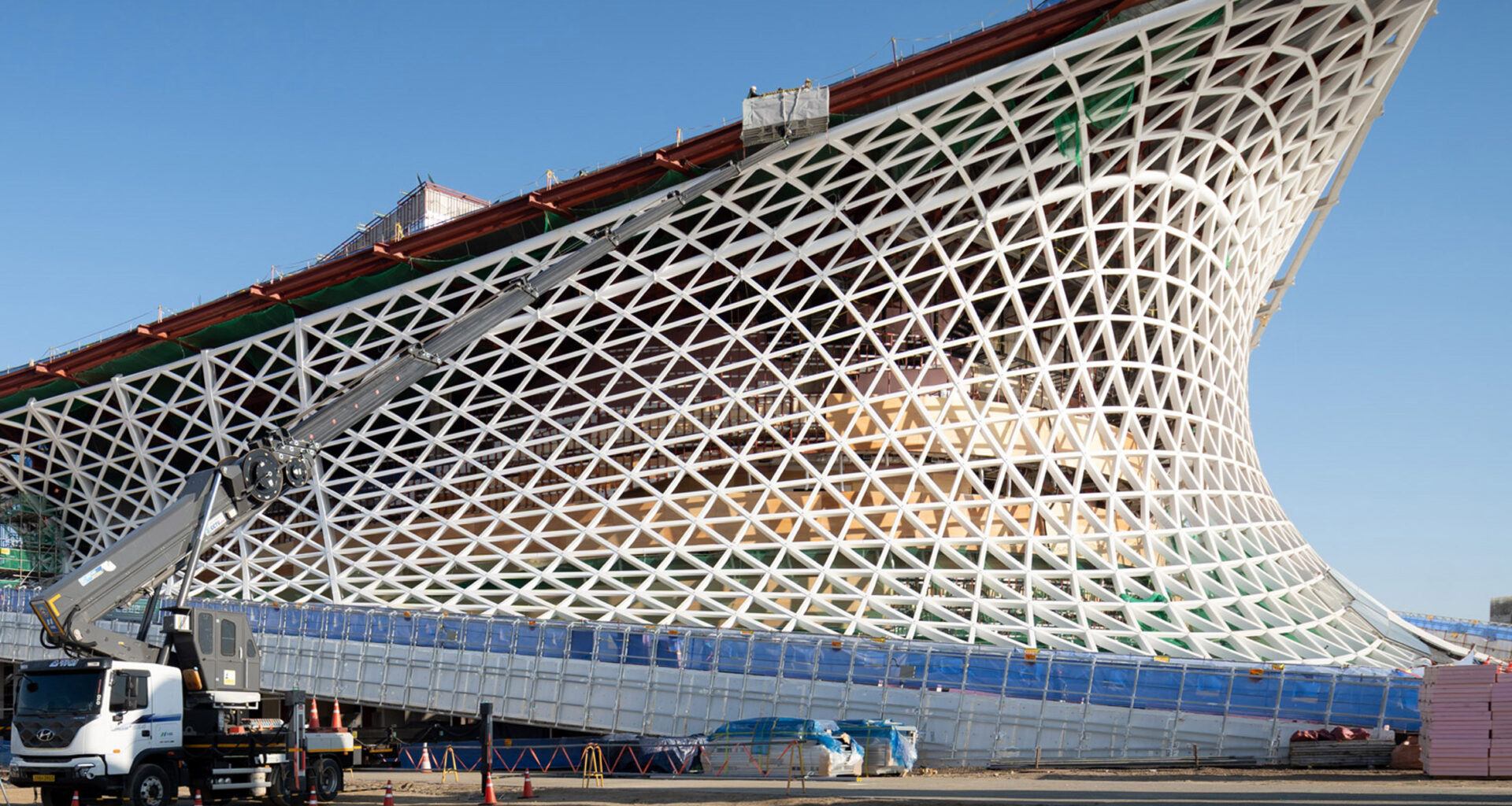 Images reveal Snøhetta's Busan Opera House under construction