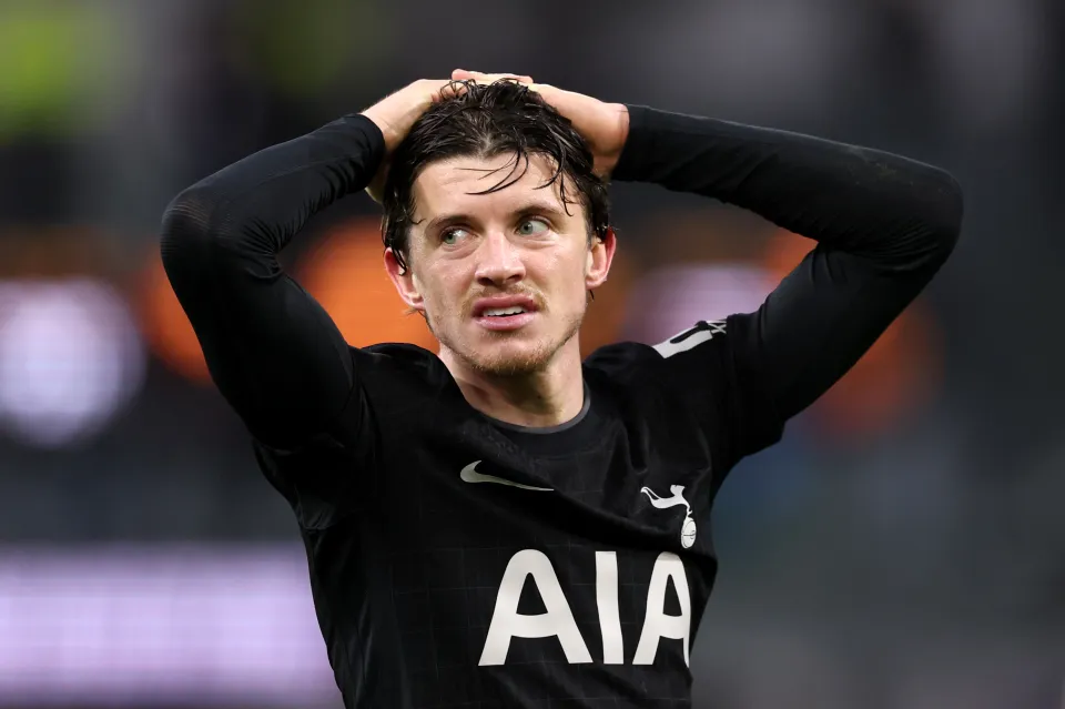Conor Gallagher reacts during Tottenham's match against Burnley