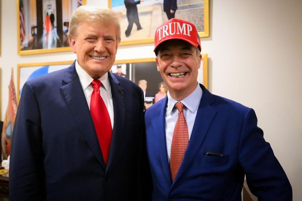 Donald Trump and Nigel Farage first became friends in 2016