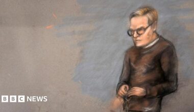 A sketch of a young blond man in a sweater