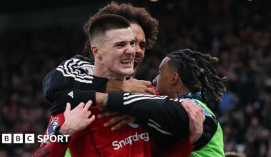 Man Utd beat Fulham thanks to Benjamin Sesko's injury-time winner