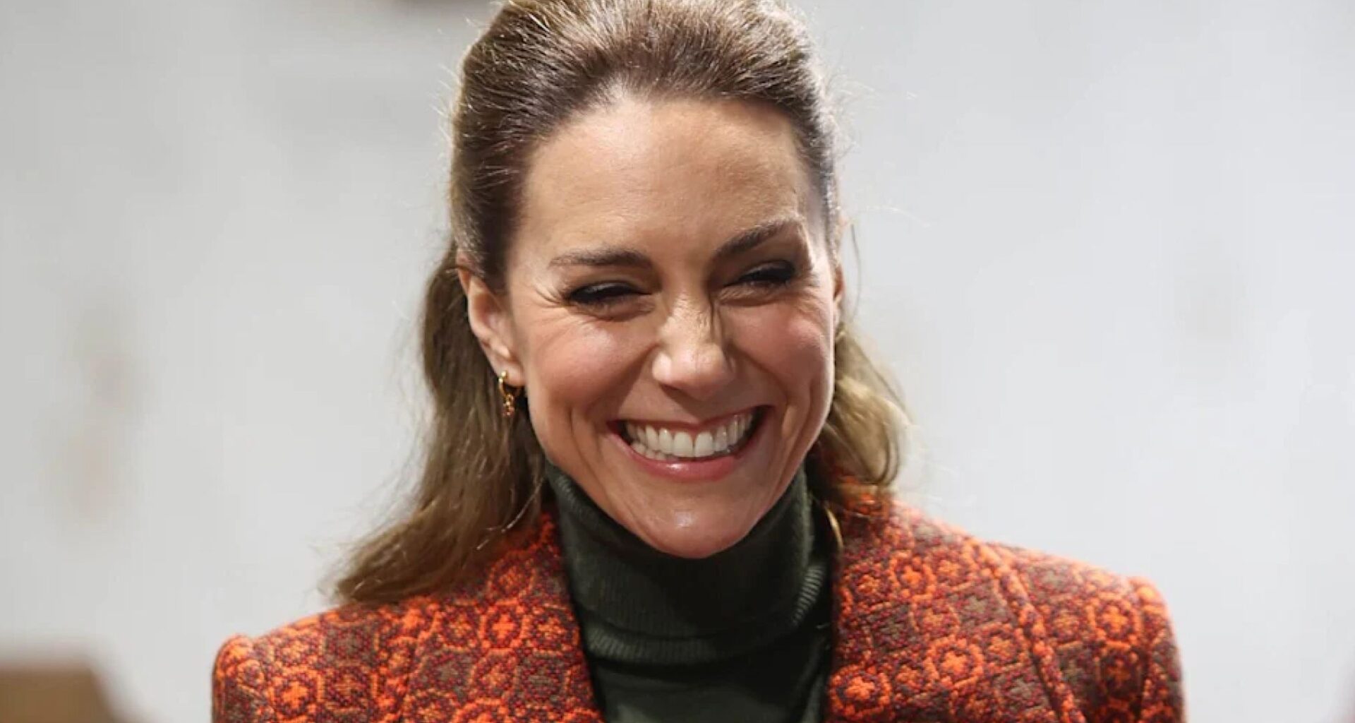 Princess Kate Goes Retro in a 1960s Orange Coat
