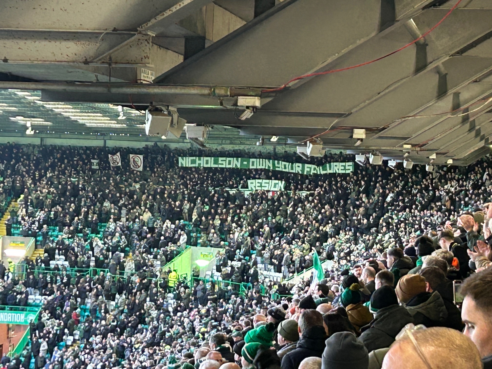 Images of Celtic Park on Saturday 10 January 2026. Celtic 4 Dundee Utd 0.