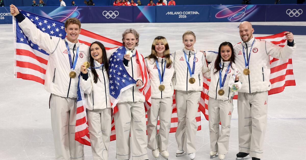 Winter Olympics: Ilia Malinin, U.S. win gold in team figure skating