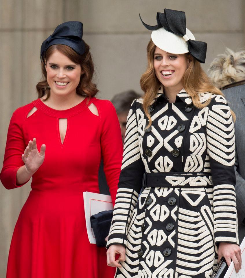 Princess Eugenie and Princess Beatrice on June 10, 2016Credit: Getty