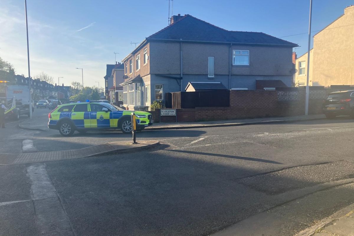 Police scene on corner of Earlston Road and Seaview Road on April 23