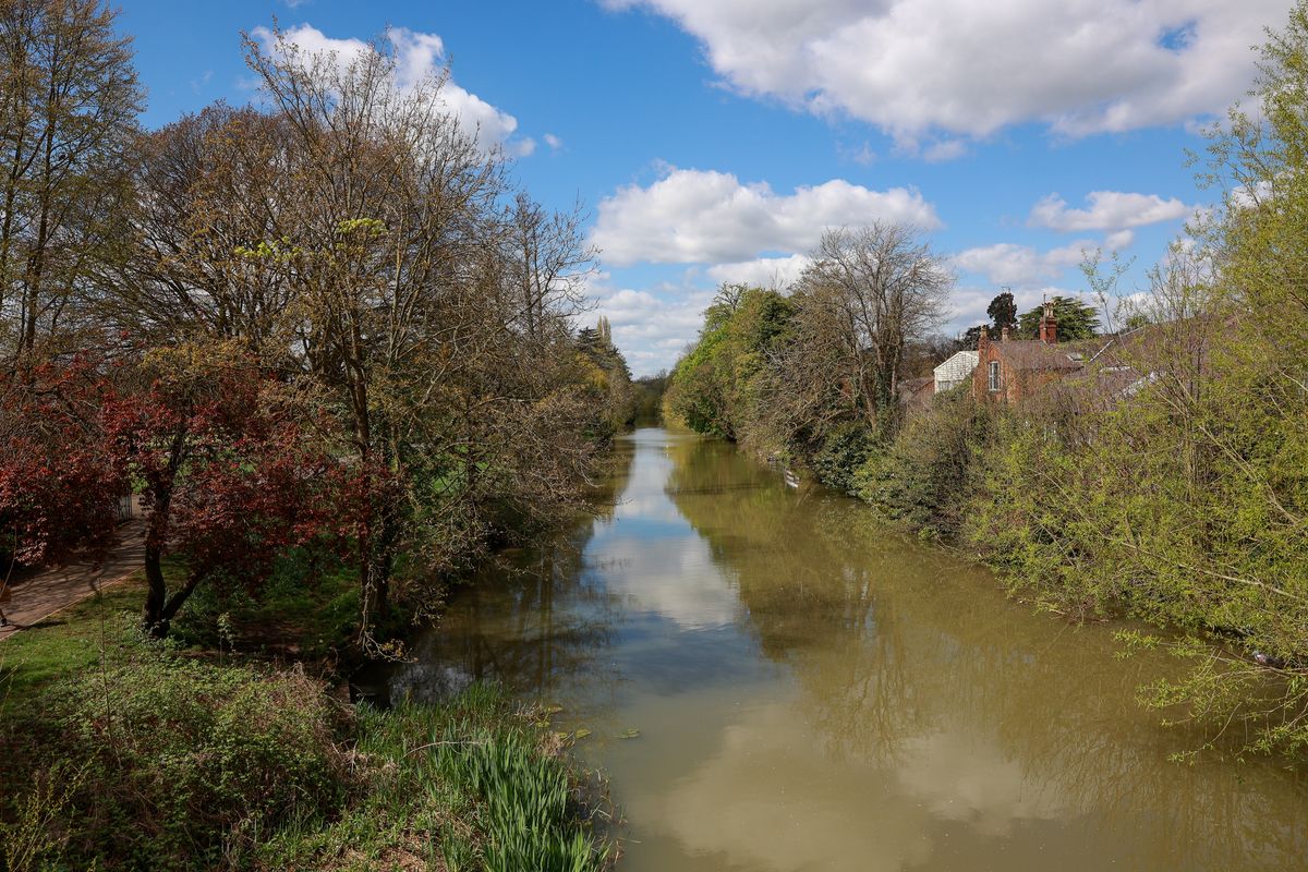 A general view of River Leam at Victoria Park