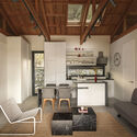 © İbrahim Özbunar Elmali House / PIN Architects - Interior Photography, Wood, Kitchen, Table, Chair, Lighting, Countertop