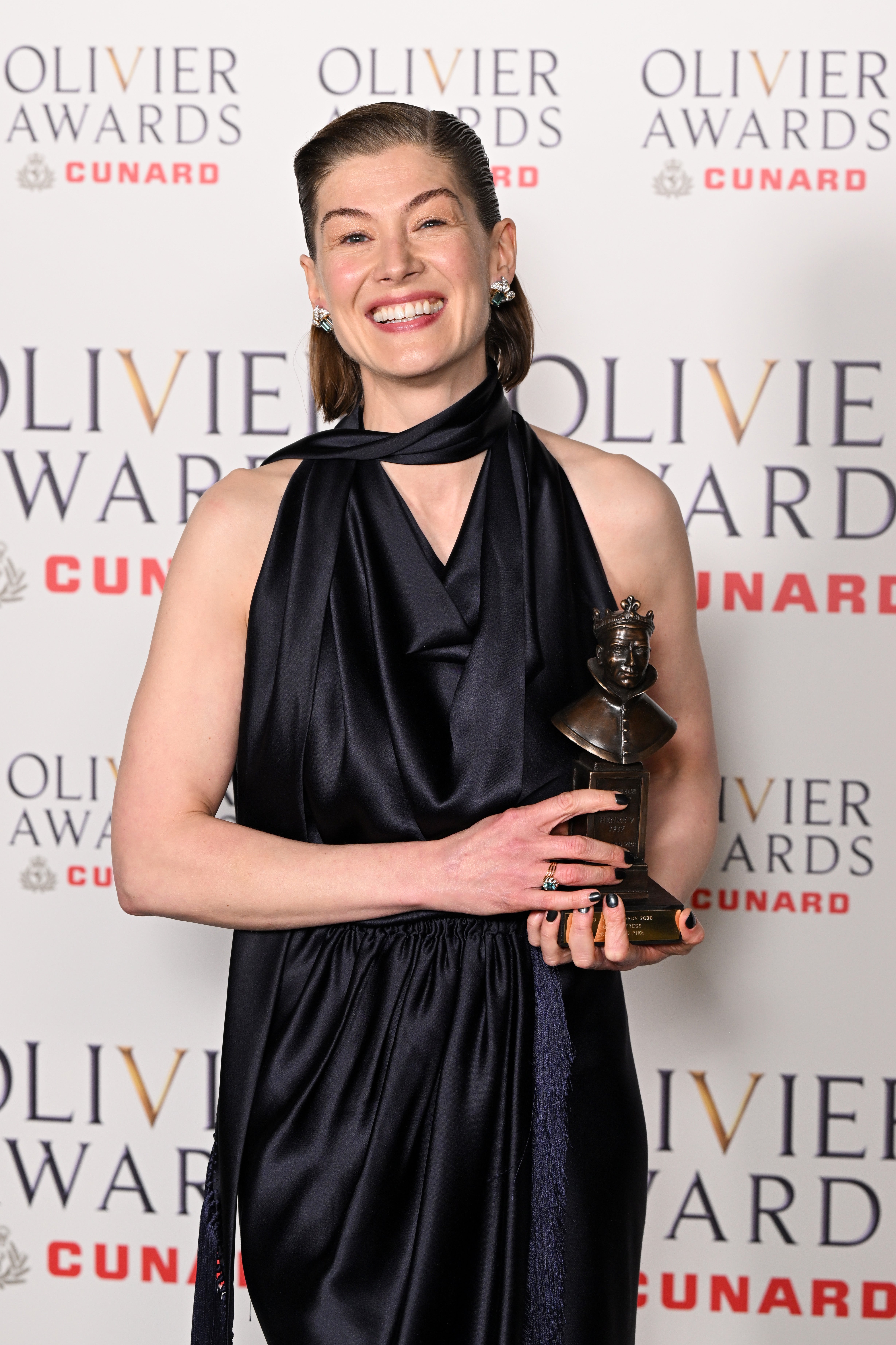 Ms Pike won the Olivier Award for Best Actress this year