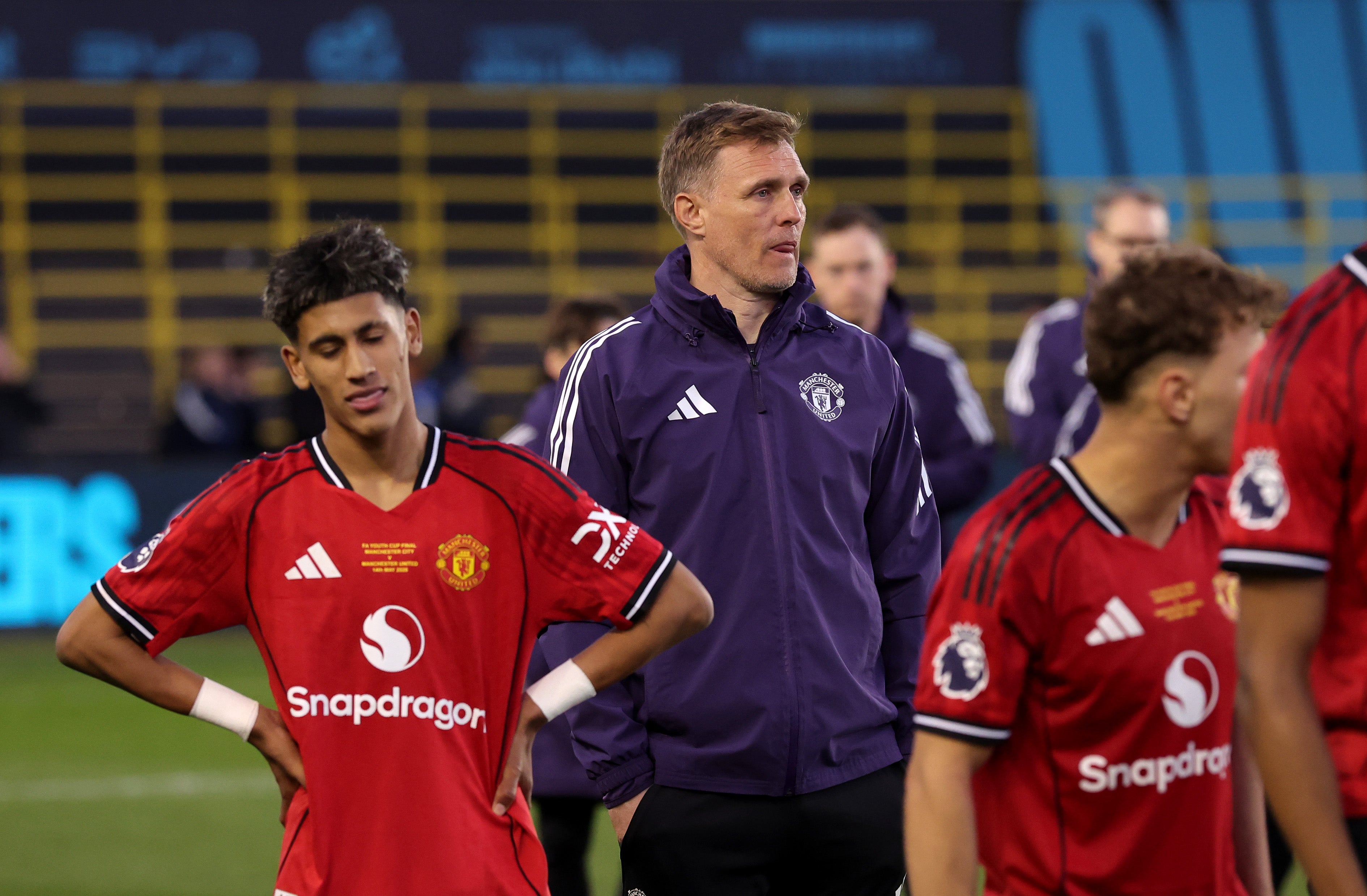 Darren Fletcher was not best pleased by the celebrations