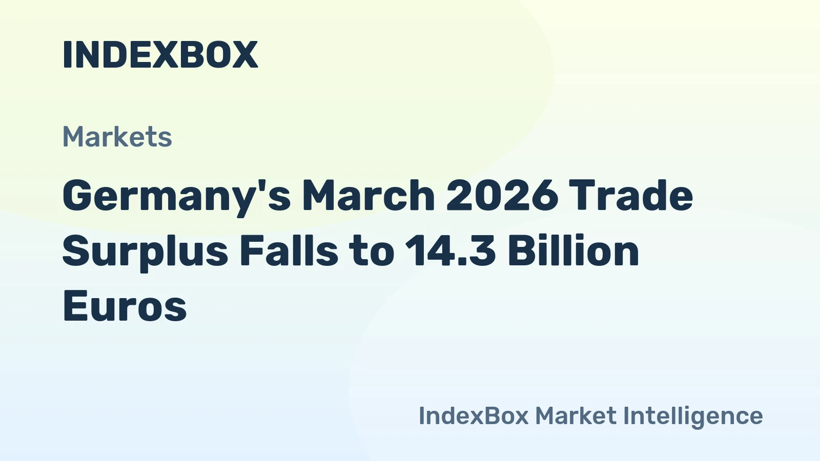 Germany March 2026 Trade Data: Exports Rise 0.5%, Imports Up 5.1% vs February - News and Statistics
