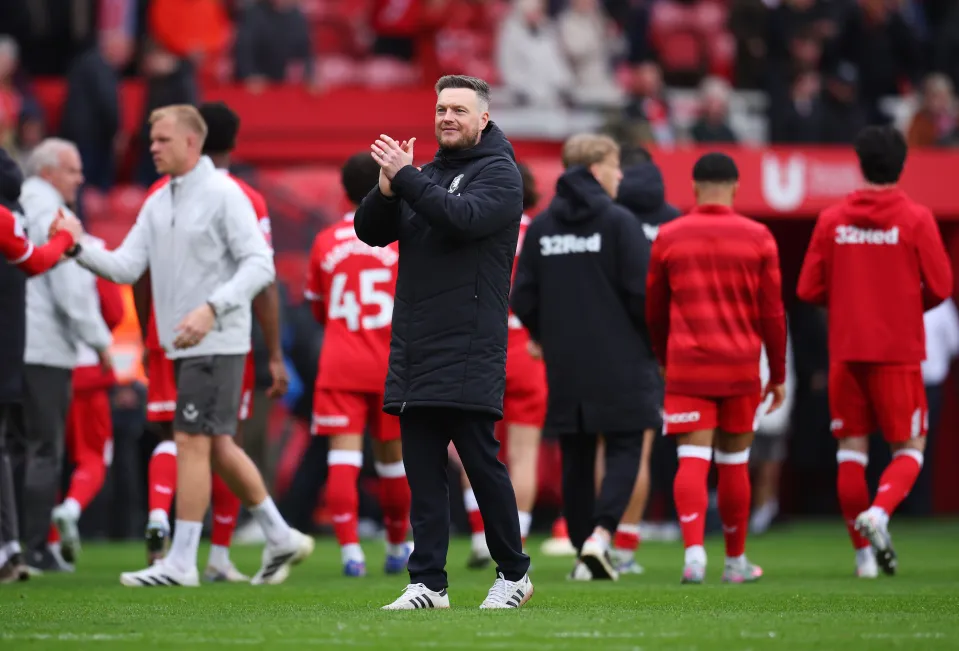 Kim Hellberg, Manager of Middlesbrough, acknowledges the fans following the Sky Bet Championship Play Off Semi Final Second Leg match between Middlesbrough and Southampton