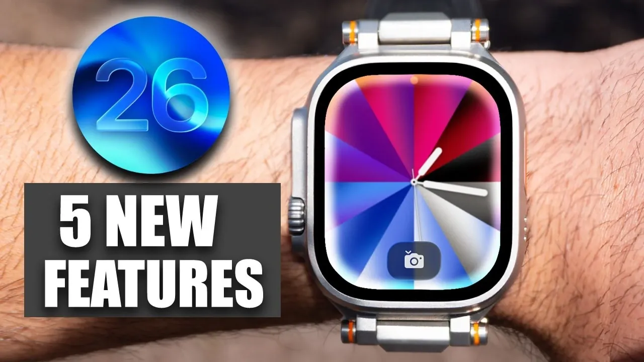 Apple Watch showing RCS messaging interface with Android users