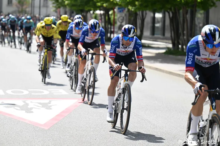 Primoz Roglic at the Tour de Romandie
