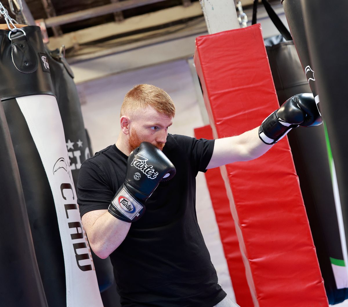 Sean first got into boxing aged 14. 