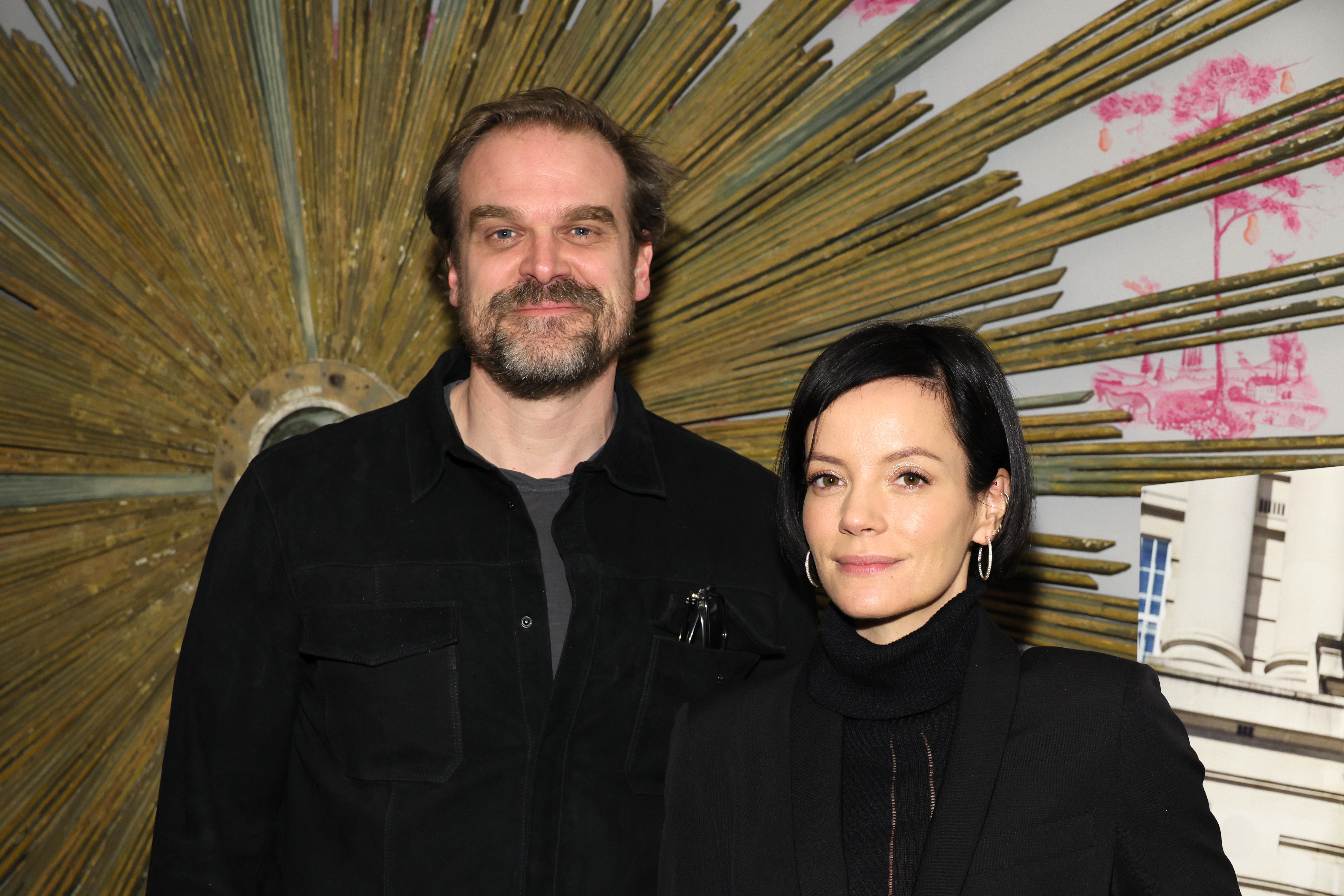 David Harbour has offered a three-word response to ex Lily Allen's scathing album