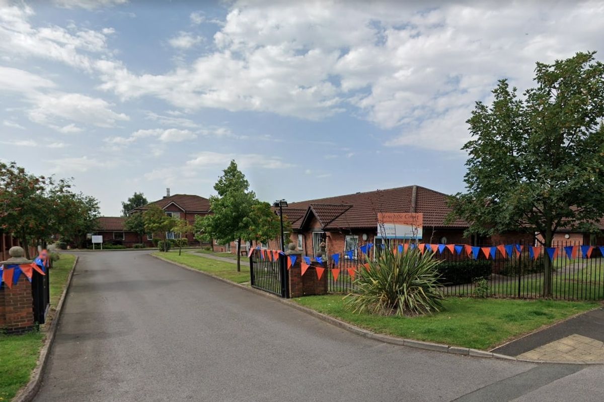 The entrance to Arncliffe Court Care Home in Halewood.