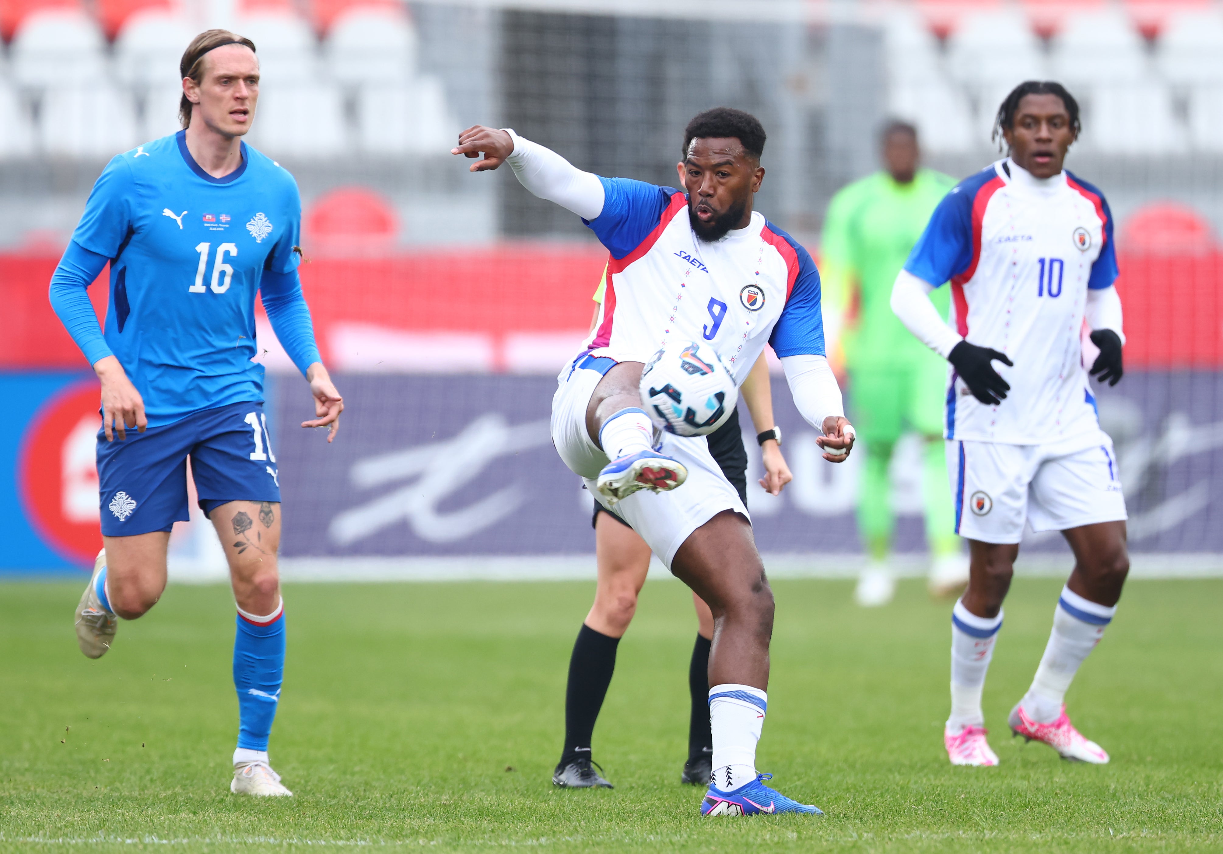 Duckens Nazon is Haiti’s all-time top scorer and will lead the line this summer
