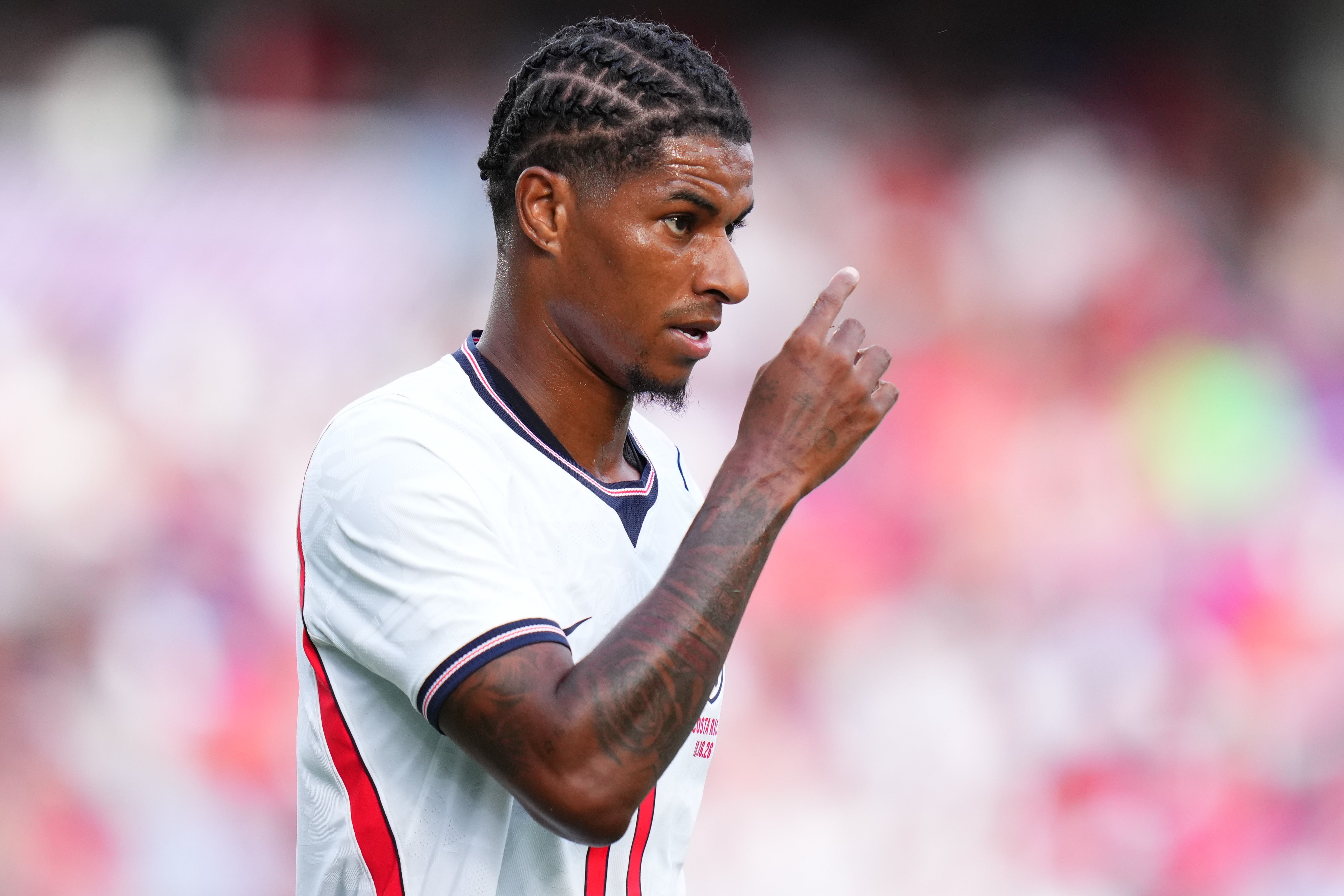 Marcus Rashford is battling with Anthony Gordon to start for England