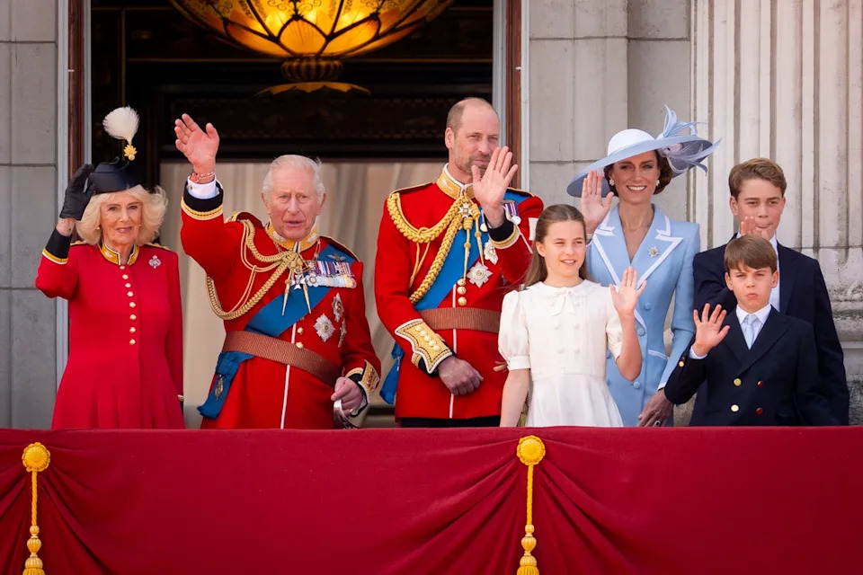 The royal family gathered for Trooping the Colour (PA)
