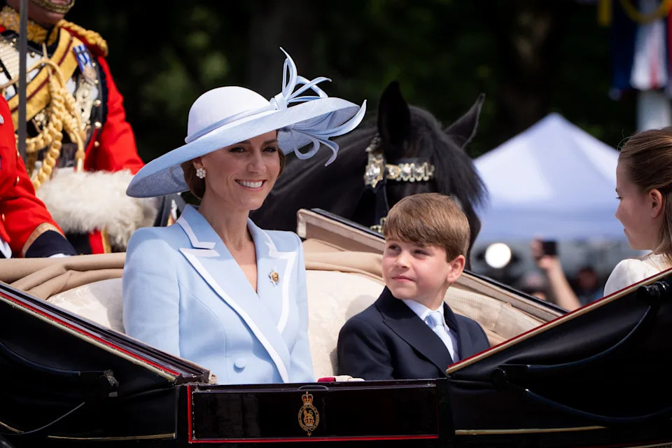 The Princess of Wales and Prince Louis in the Ascot Landau carriage.<span> Credit: PA</span>