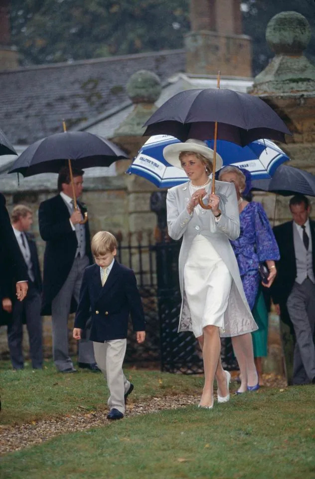 Prince William and Princess Diana at Althorp House in 1989.Credit: Tim Graham/Getty Images