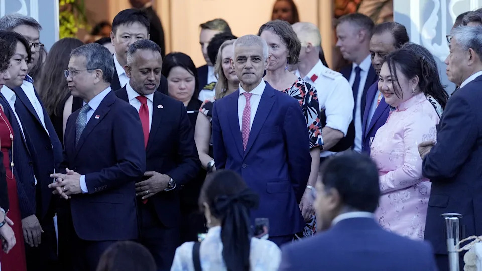 Mayor of London Sadiq Khan during King Charles III's Birthday Party reception at the British High Commissioner's Residence at Eden Hall, Tanglin in Singapore