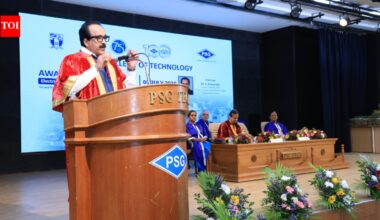 Be an entrepreneur as salaried jobs won’t create wealth, former Isro chief Somanath tells graduates | Coimbatore News