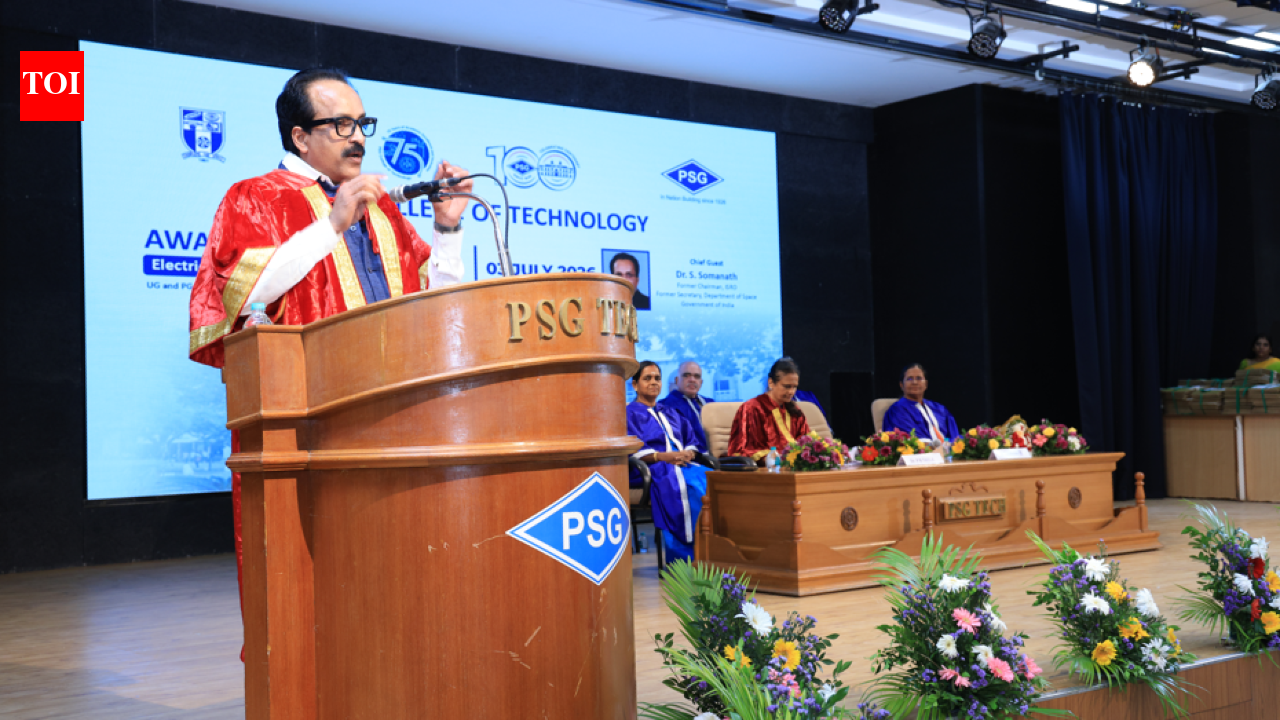 Be an entrepreneur as salaried jobs won’t create wealth, former Isro chief Somanath tells graduates | Coimbatore News