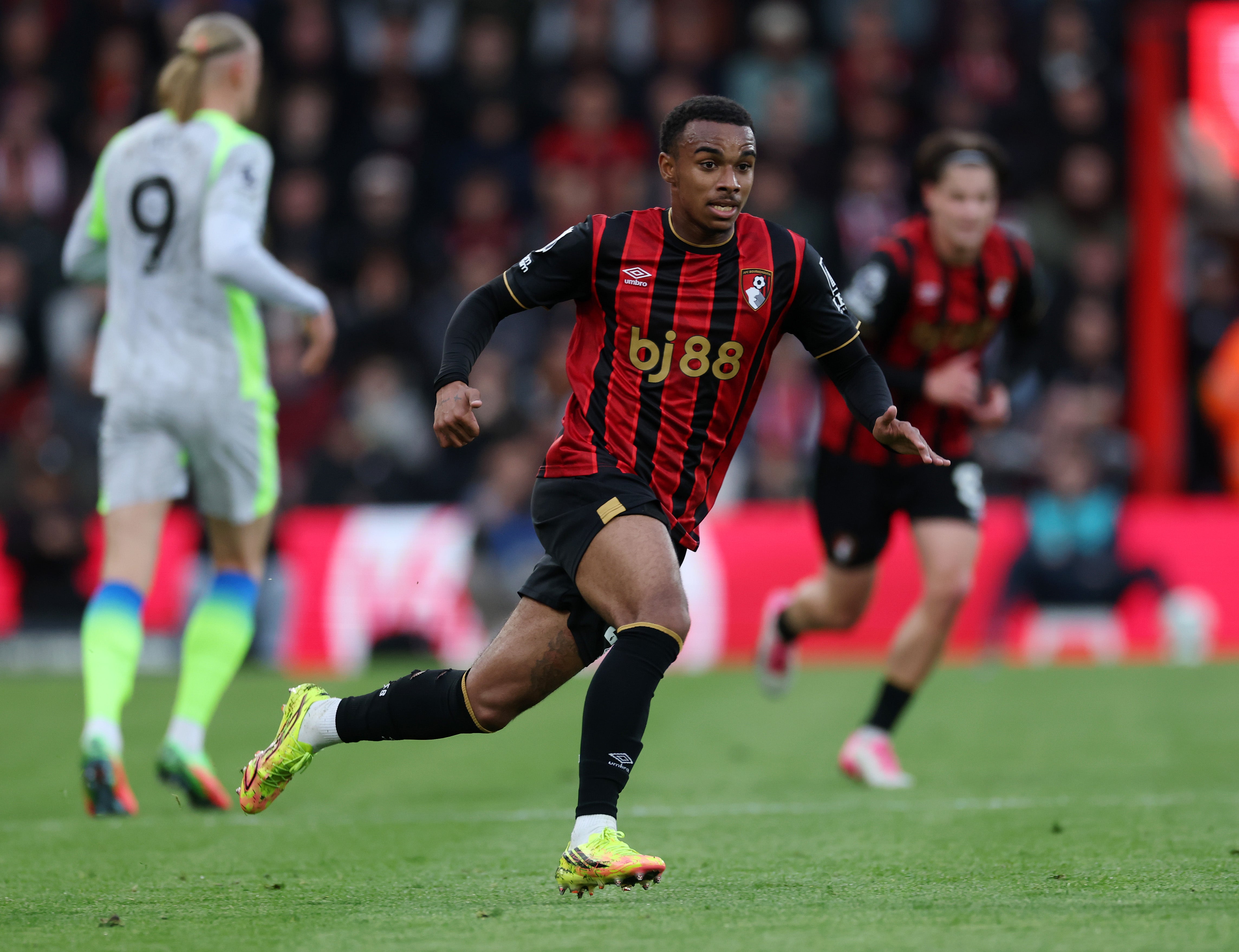 Eli Junior Kroupi of Bournemouth against Manchester City