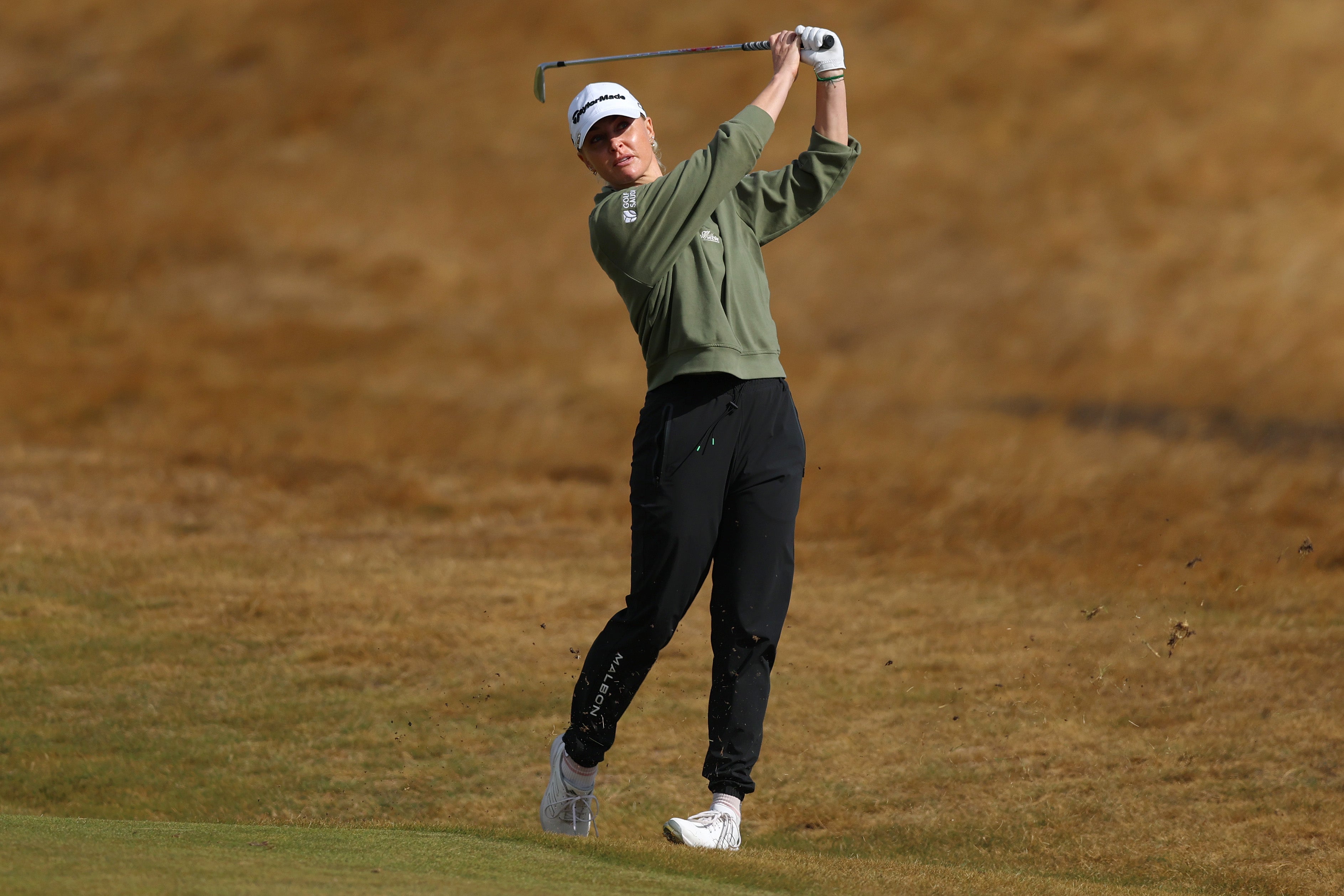 Charley Hull remained in the mix