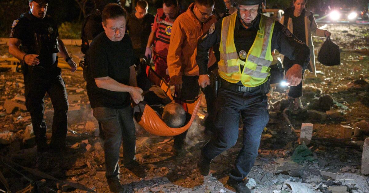 Russia's missile and drone attacks on Ukraine kill at least 22