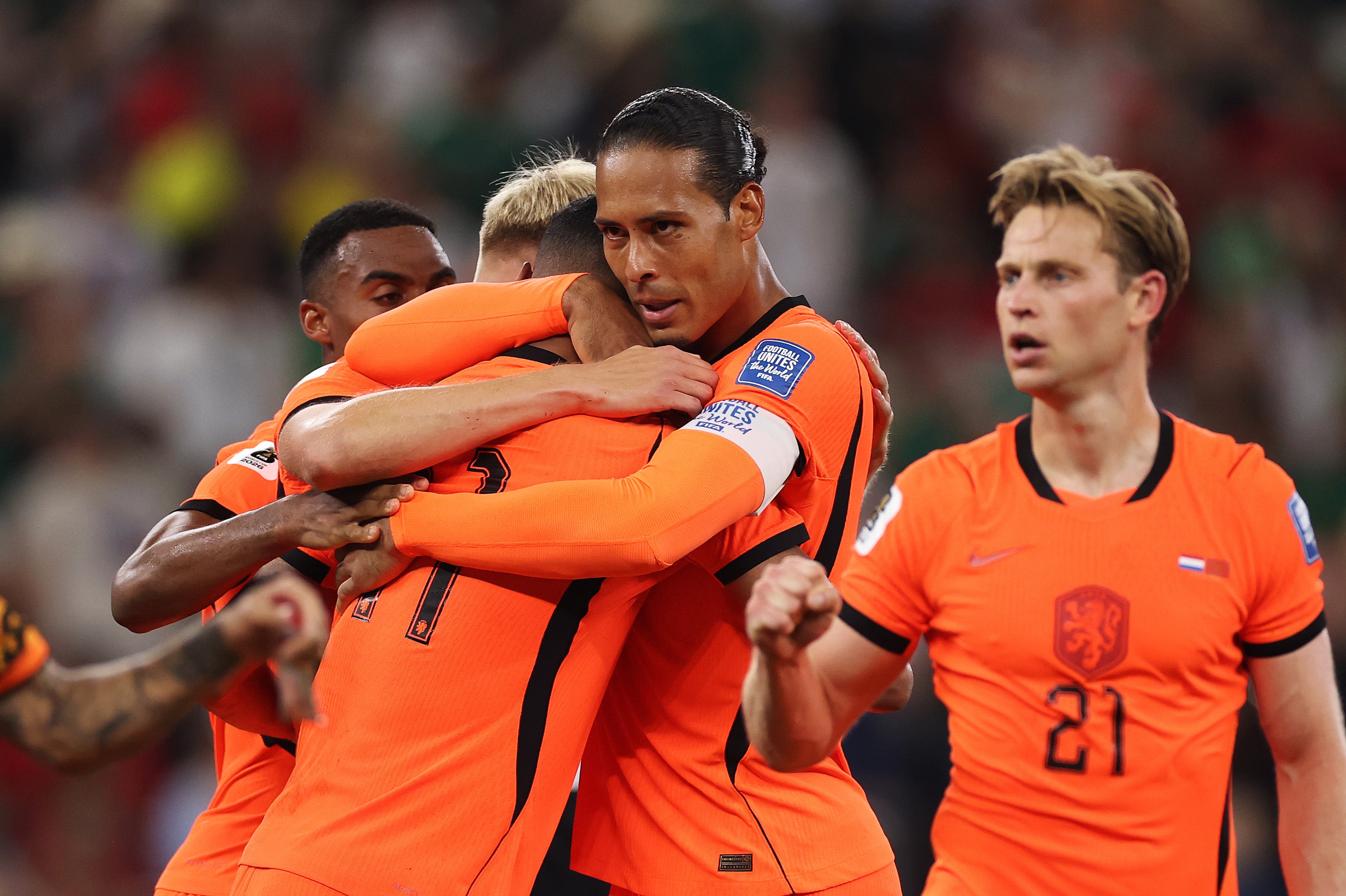 Van Dijk was part of the Netherlands side that lost in the last 32 of the World Cup