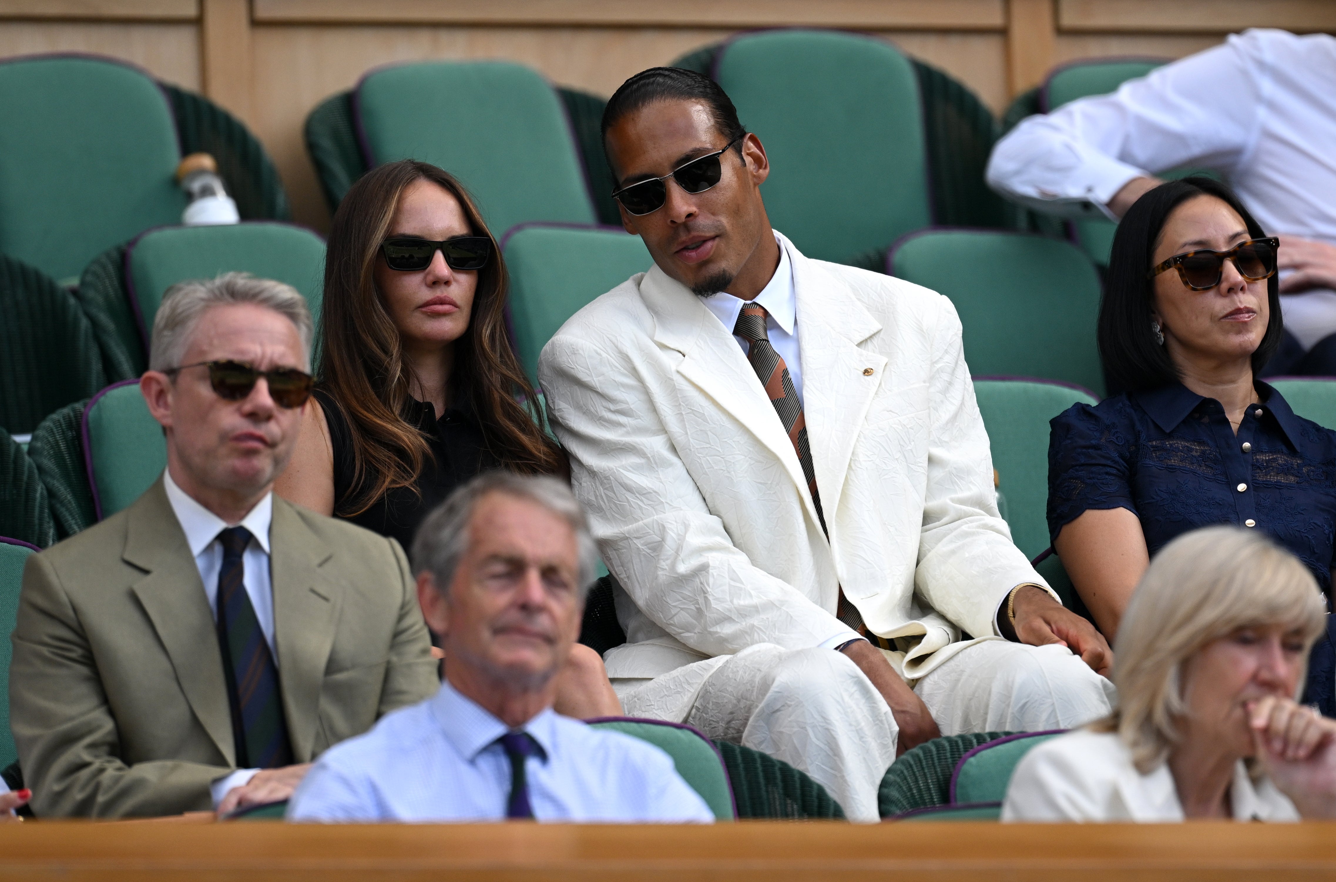 And then took some time off afterwards, including going to Wimbledon for the tennis