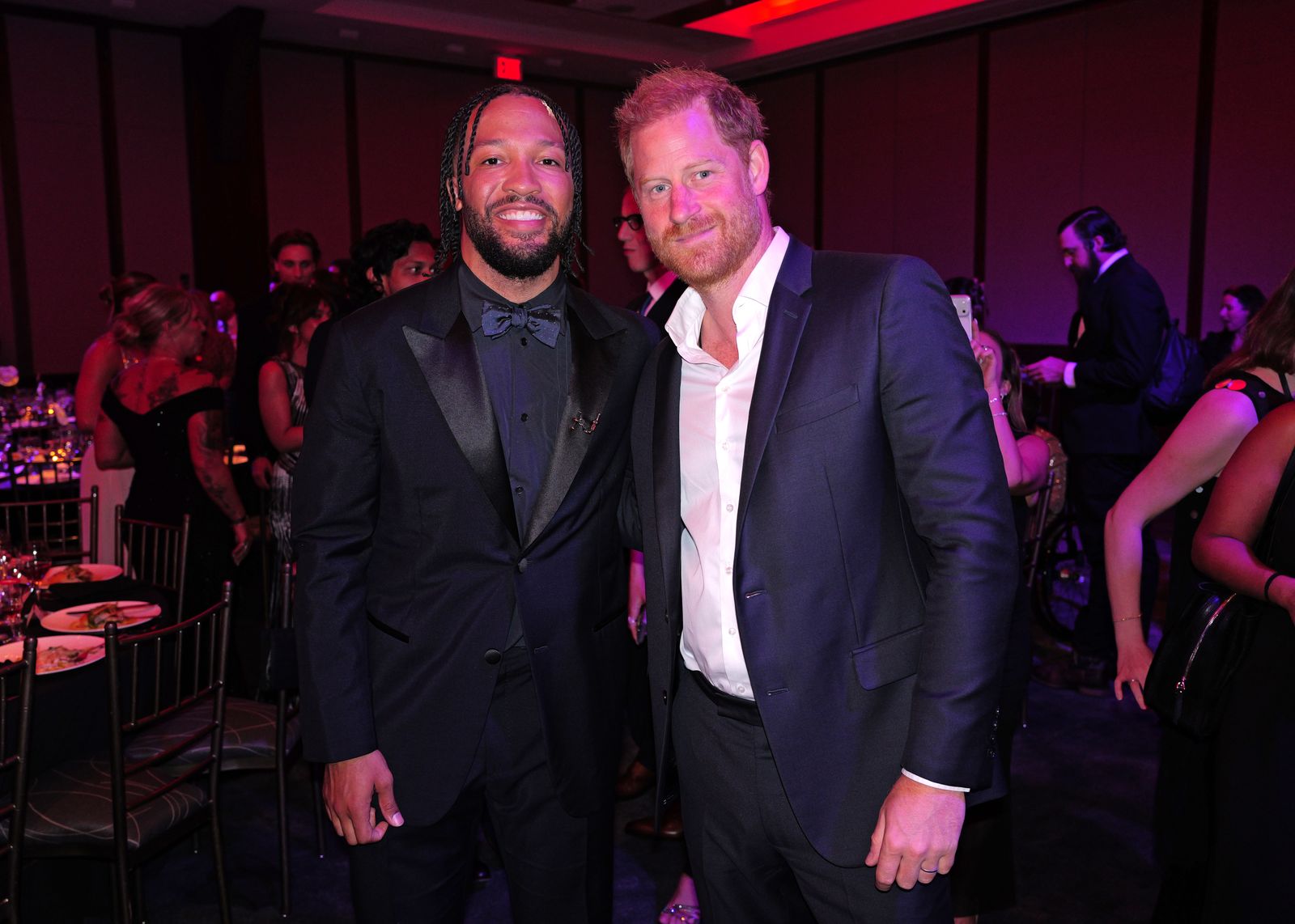 Image may contain Prince Harry Duke of Sussex Andy Mineo Menhaj Huda Blazer Clothing Coat Jacket and Fashion