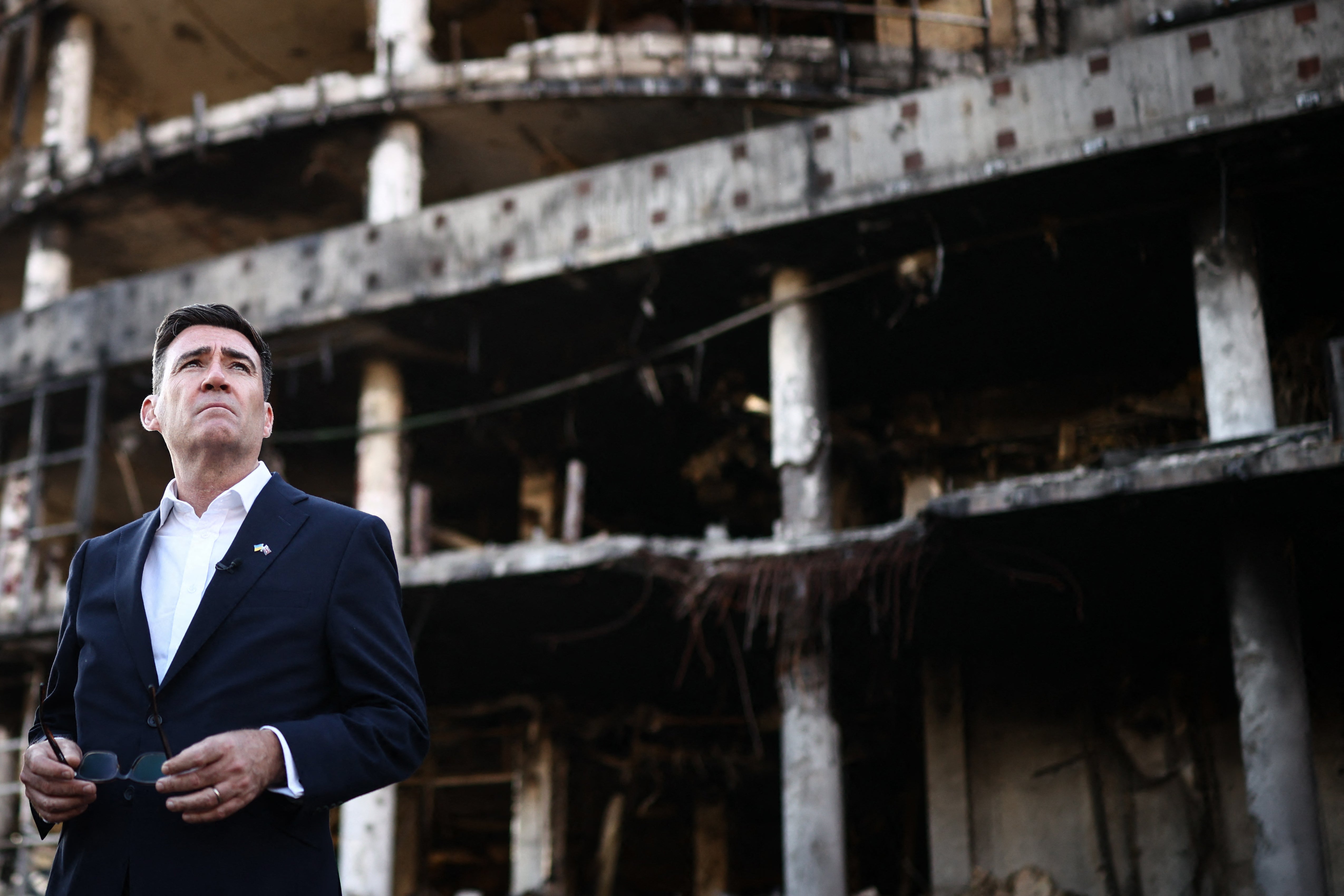 During his visit, Burnham urged Ukraine’s allies to send more interceptor missiles to Kyiv as Ukraine struggles under continued Russian bombardment