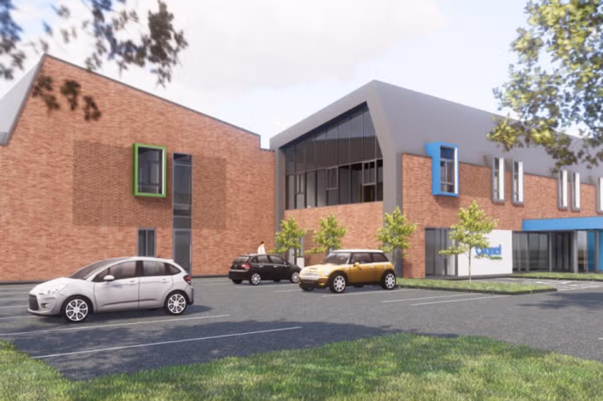 Artist impression  of new mental health hospital for Ribston Avenue in Exeter