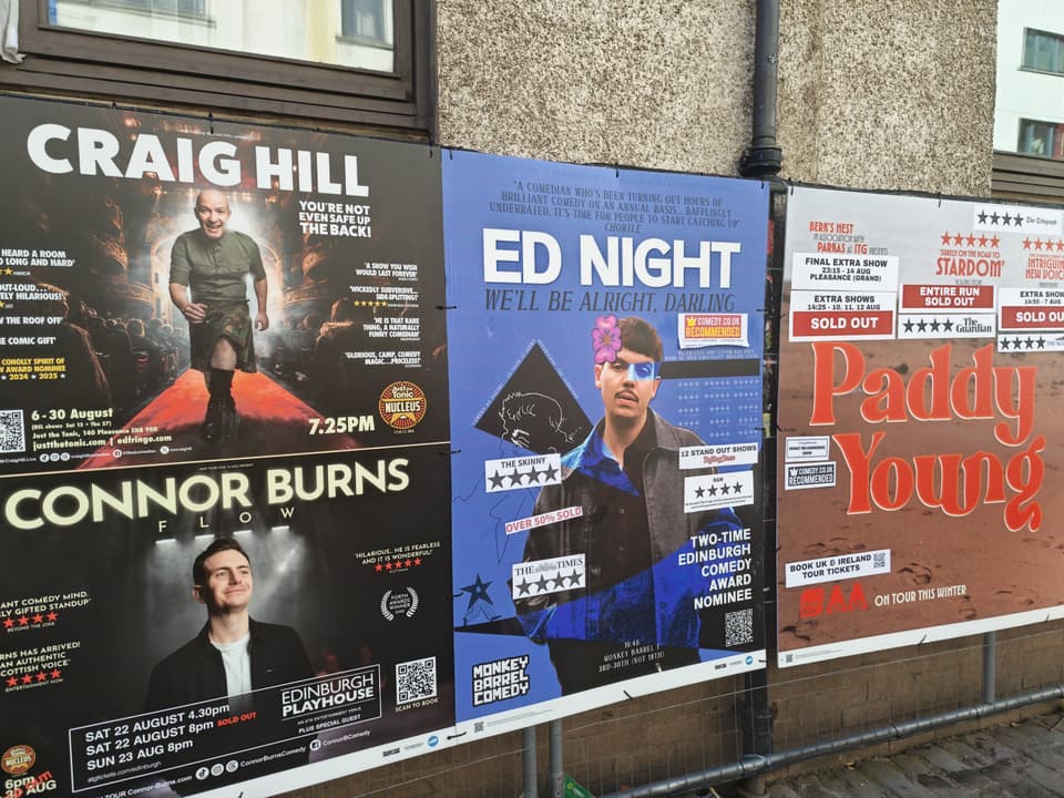 Ed Night poster at Edinburgh Fringe 2026