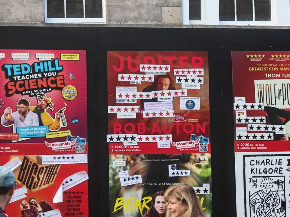 Rob Auton poster at Edinburgh Fringe 2026