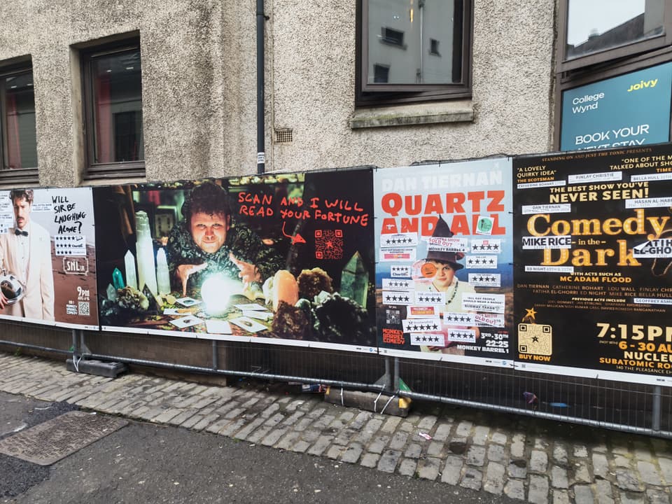 Dan Tiernan poster at Edinburgh Fringe