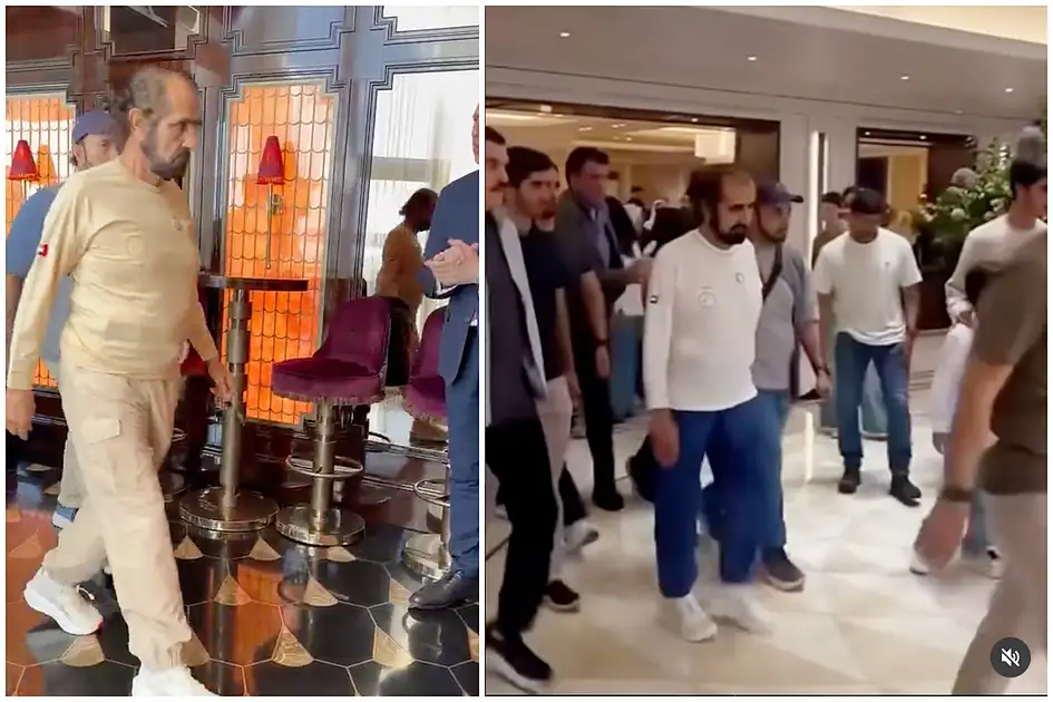 Watch: Sheikh Mohammed spotted at popular London restaurant