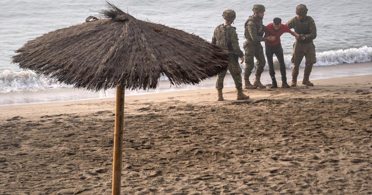 Spain installs sea barrier on Ceuta's border with Morocco