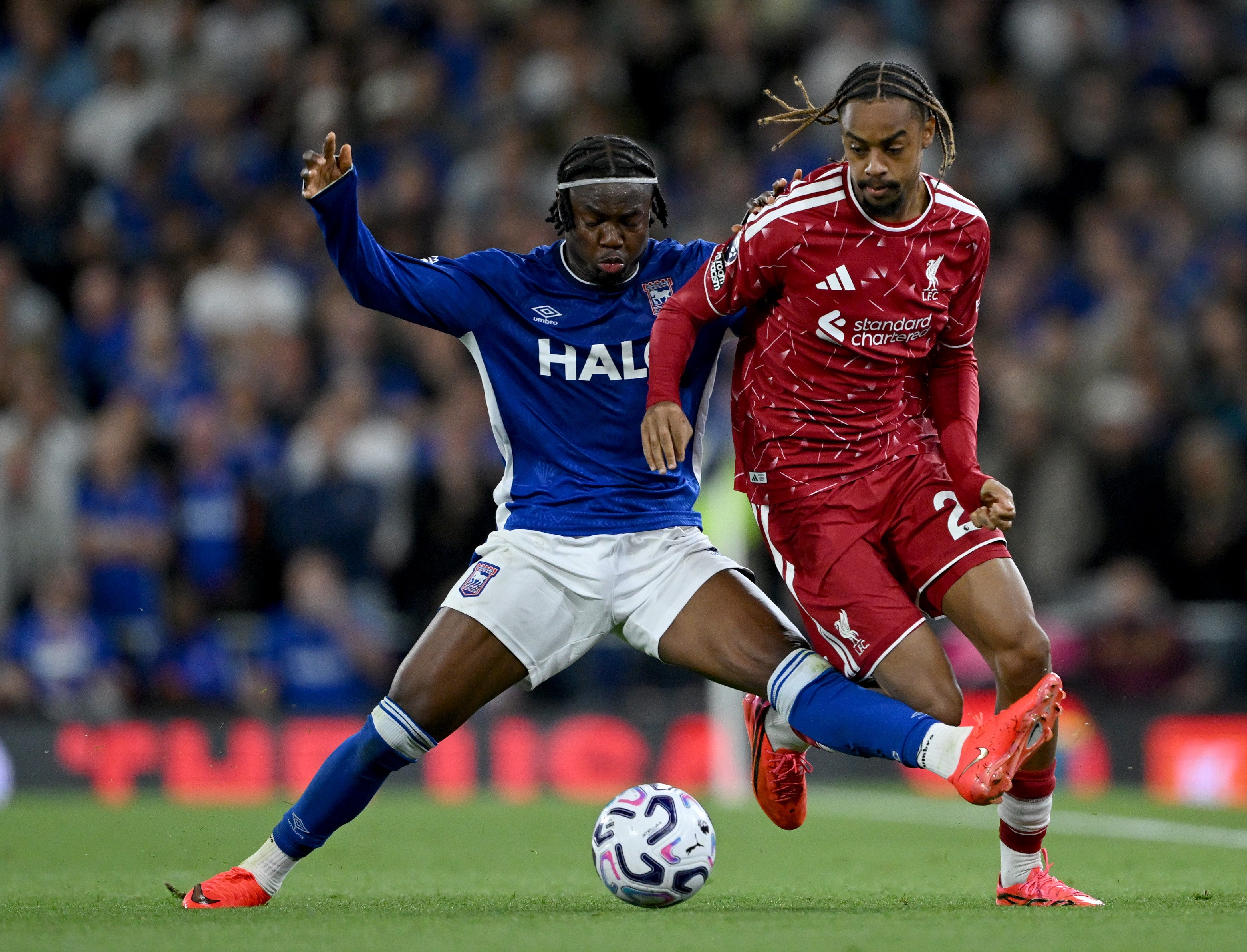 Bradley Barcola made his Liverpool debut after his £123m move