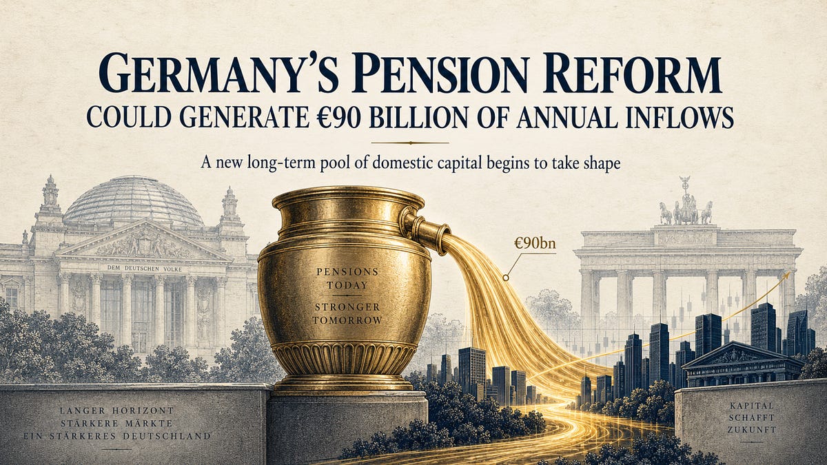Germany's Pension Reform Could Generate €90 Billion of Annual Inflows