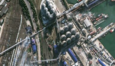 Ukrainian drones strike a major refinery deep inside Russia, setting it ablaze